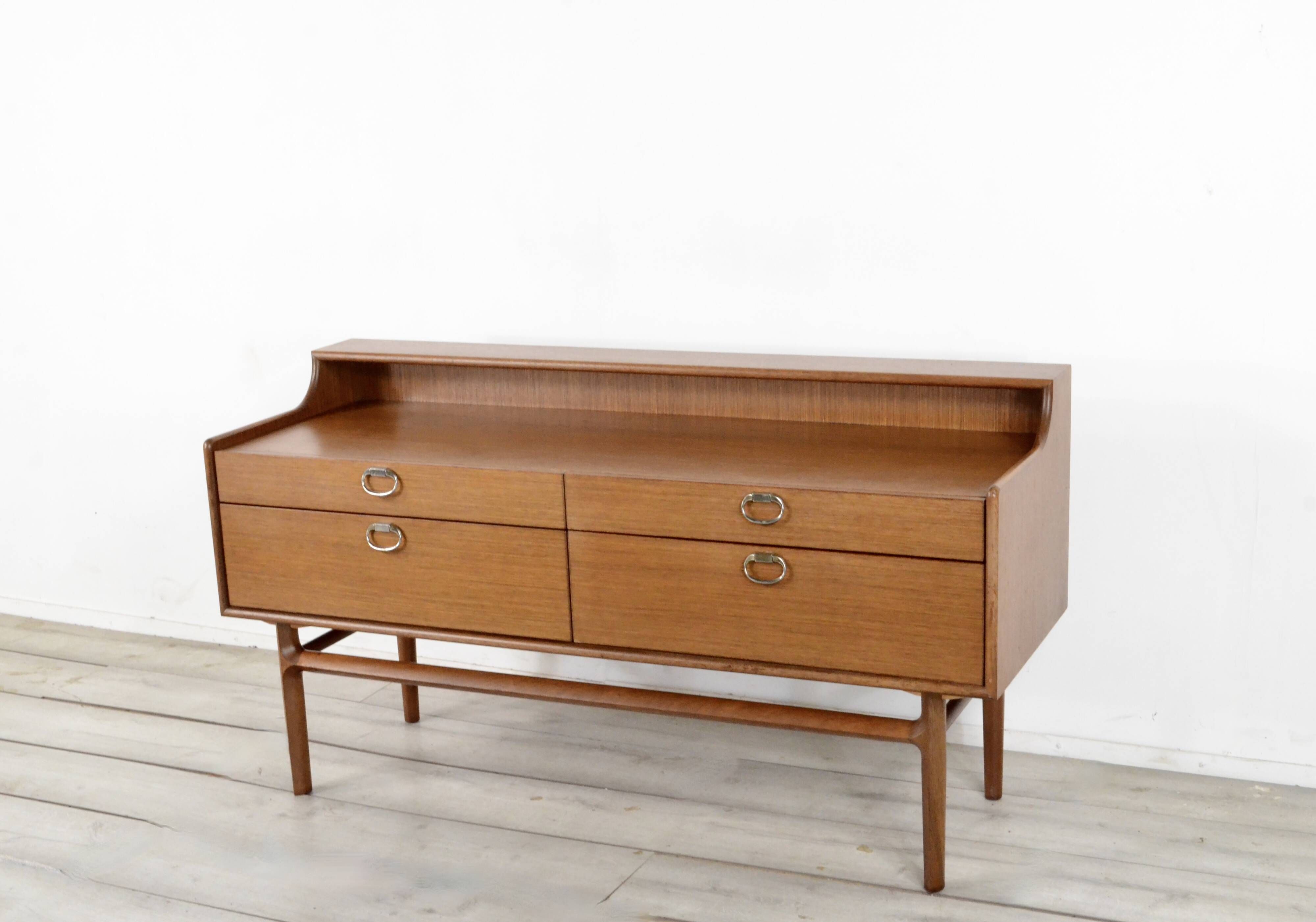 Midcentury Meredew Sideboard / Chest Of Drawers In Walnut. Vintage Modern / Retro / Scandinavian / D