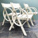Set 3 garden armchairs 60