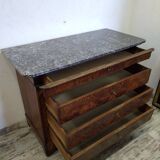 Chest of drawers with old marble