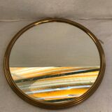 Former golden metal service tray