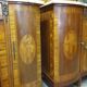Buffet vitrine art déco en merisier et zebrano