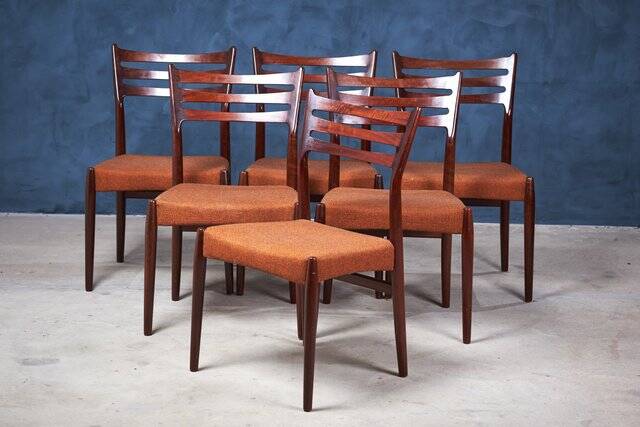 Vintage Dining Chairs by Svend Aage Madsen, 1960s, Set of 6