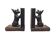 Vintage figurative wooden bookends, 1950s, set of 2