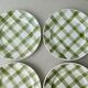 6 flat plates Moulin des Loups tablecloth model, 23 cm