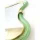 Contemporary Italian Murano Glass Mirror in Weathered Green by Simoeng