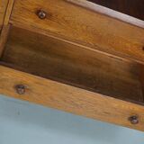 Large Antique Art Deco German Oak Chocolate Shop Cabinet, 1920s