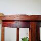 Antique table with double round tops, side table or plant stand.