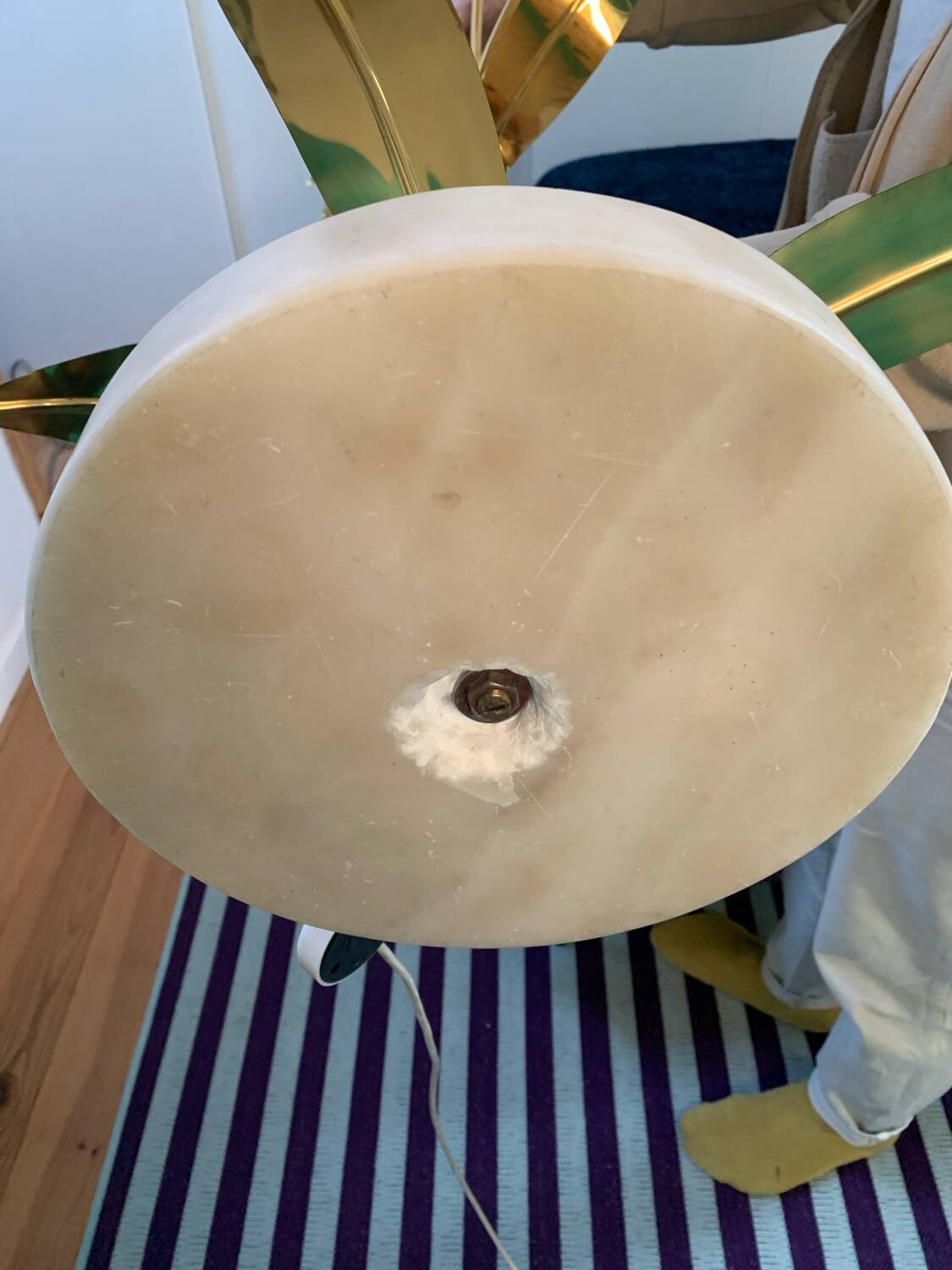 Vintage flower floor lamp