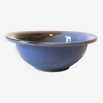 Blue ceramic salad bowl