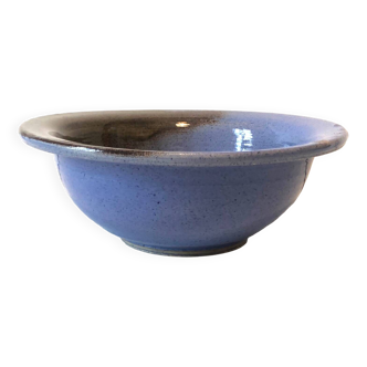 Blue ceramic salad bowl