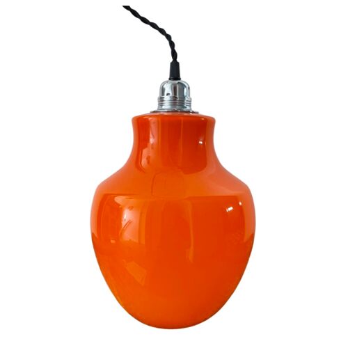 Suspension of the 70s in orange opaline electrified to nine