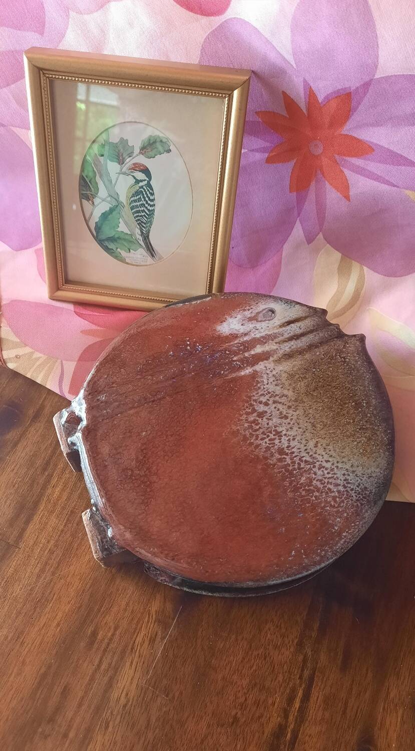 enamelled stoneware vase by Serge Cousseran