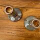 Pair of porcelain candlesticks