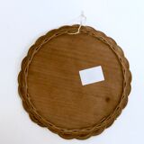 Miroir en rotin 30cm