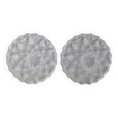 Set of 2 Arques crystal bottle coasters