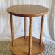 Table d'appoint ronde en bois massif - mid.XXeme