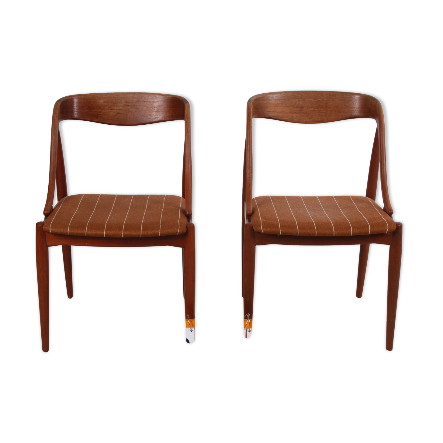 Set of 2 dining room chairs by Johannes Andersen for Uldum Mobelfabric, 1950s