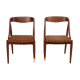 Set of 2 dining room chairs by Johannes Andersen for Uldum Mobelfabric, 1950s