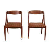 Ensemble de 2 chaises de salle à manger par Johannes Andersen pour Uldum Mobelfabric, années 1950