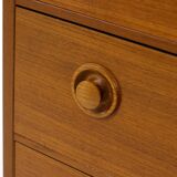 Vintage Scandinavian teak chest of drawers 1960 Sweden