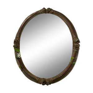 Miroir ancien ovale 47x57cm