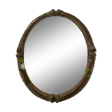 Ancient oval mirror 47x57cm