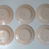 Digoin Sarreguemines 6 flat plates 9181