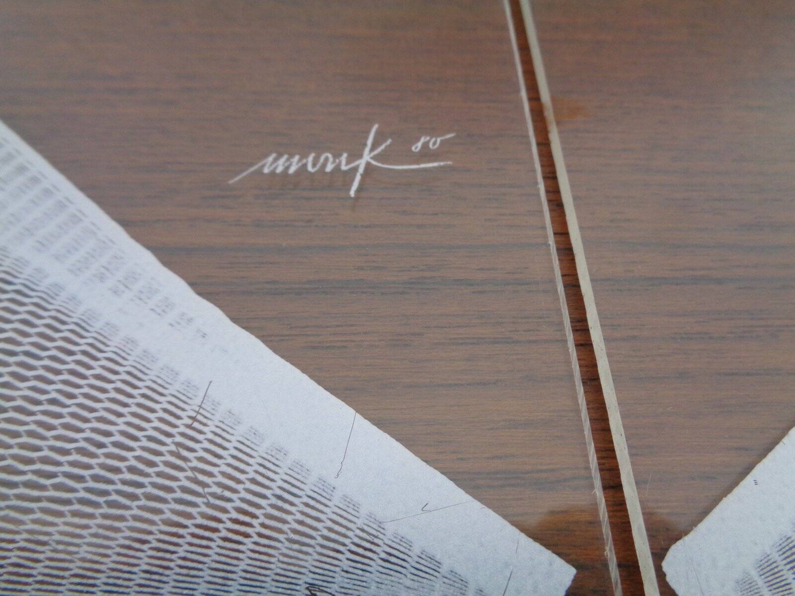 German Wing Object Sculpture in Acrylic Glass by Heinz Mack, 1980