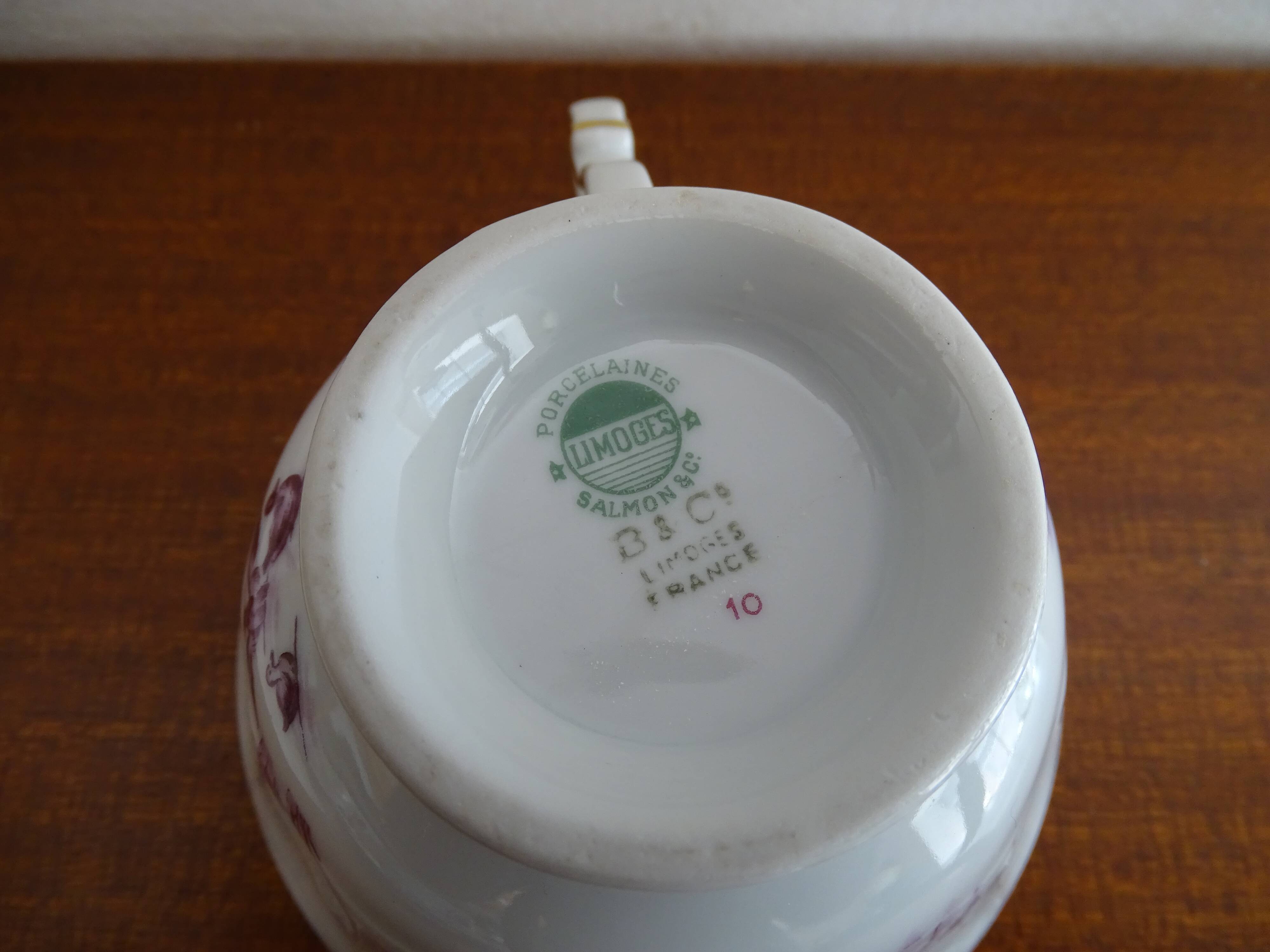 Porcelain coffee service Limoges Bernardaud & Cie - 6 people