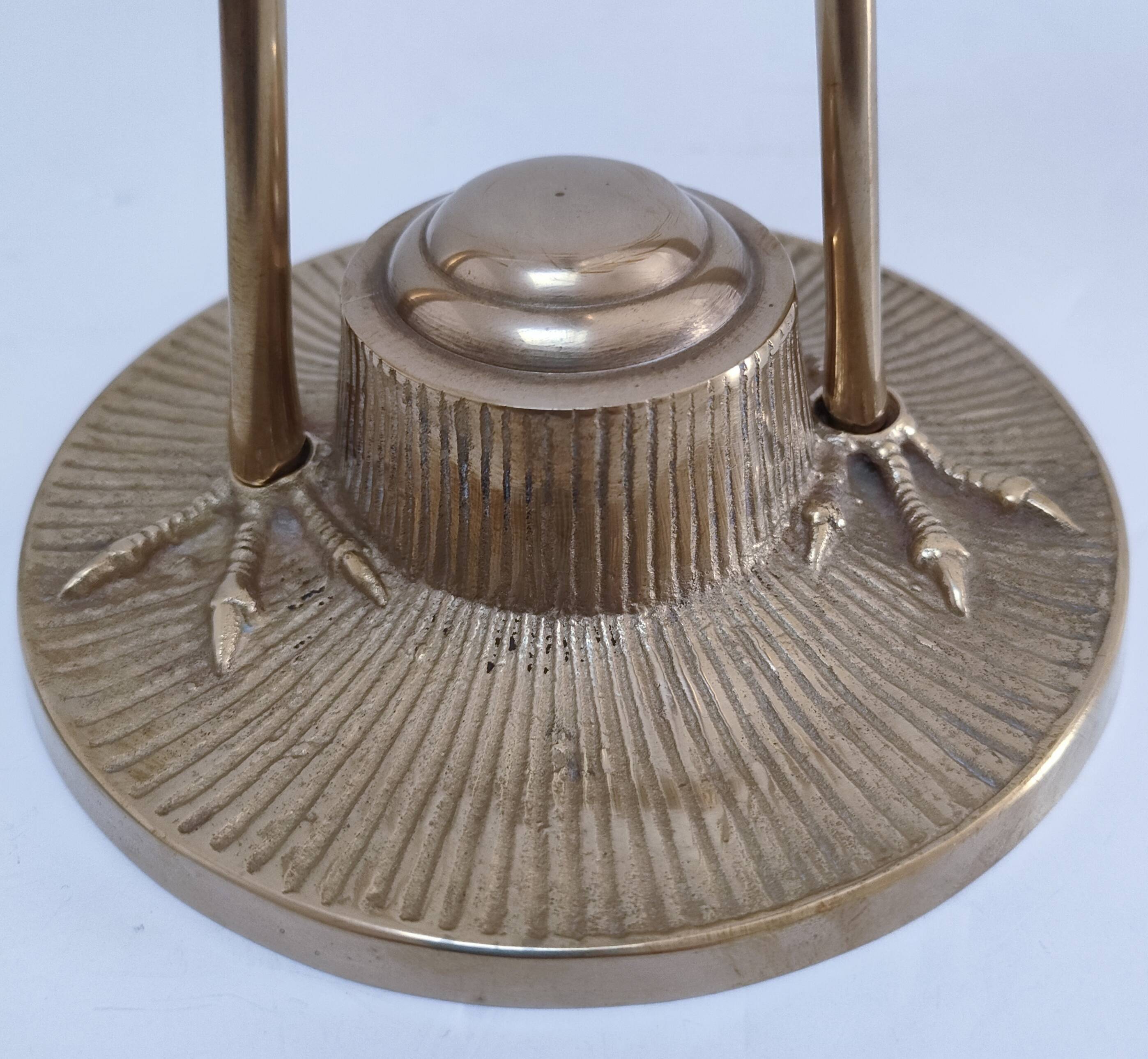 Two solid brass XL birds H. 48 cm