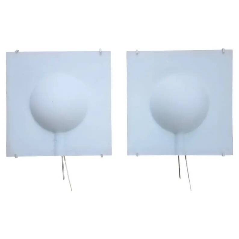 Pair of Large Midcentury Wall Lamps Ikea Design Cecilia Johansson, Sweden, 1980s