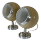 Pair wall lamp eyes ball vintage design 70 years