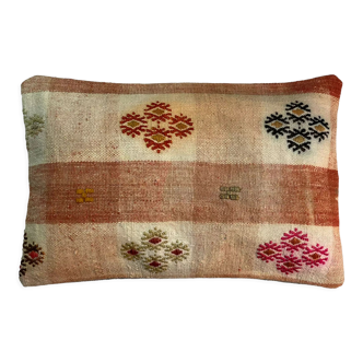 Vintage turkish kilim cushion cover 30x50cm