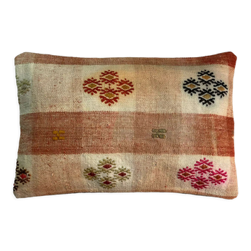 Housse de coussin kilim turc vintage 30x50cm