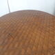 Rattan and braided chestnut table