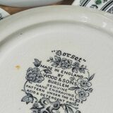 Six English porcelain dessert plates WOOD & SONS Dorset service
