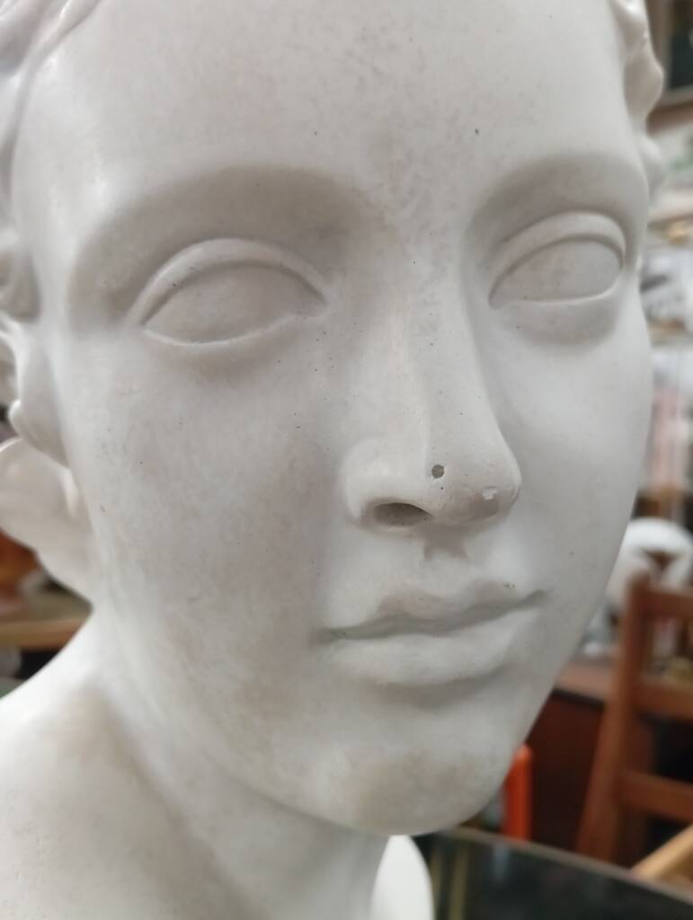 Bust of Eros, cast from the Louvre early 20th century.