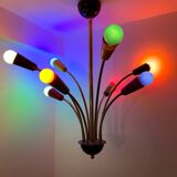Multicoloured Sputnik chandelier from the 1960s.
