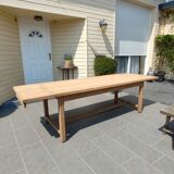 Solid oak farmhouse table