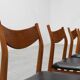 Set of Six Mid-Century Modern Belgian Teak Dining Chairs, 1960s