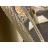 Venetian "Torciglione" Torchon Murano Glass Wall Mirror