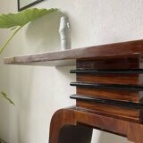 Art Deco style console with mahogany marquetry