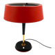 Oscar Torlasco, Mid-Century red table lamp, Lumi, Italy 1954