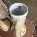 Set of two flamed stoneware vases