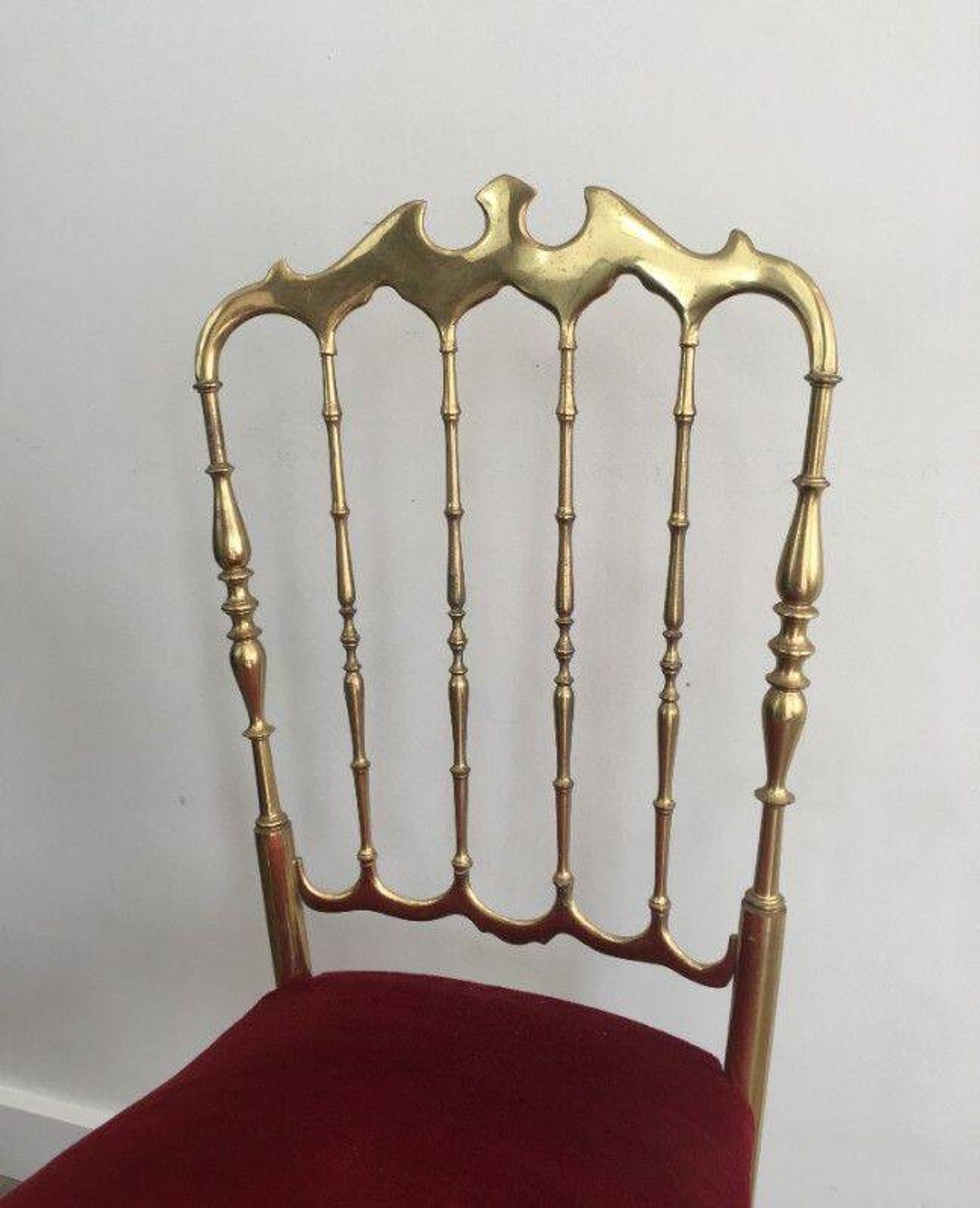 Chiavari chair in brass