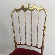 Chiavari chair in brass