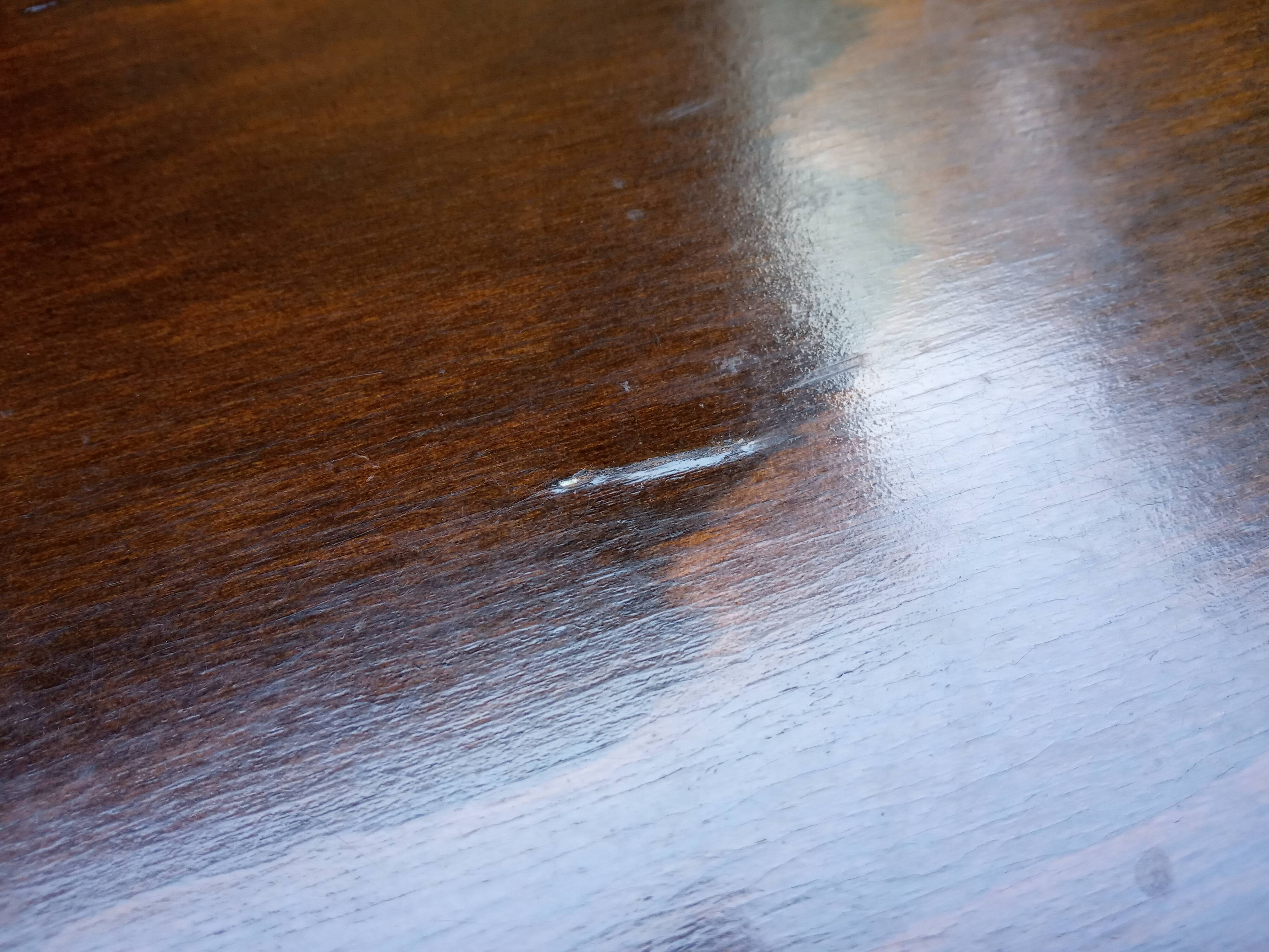 Vintage dark wood coffee table