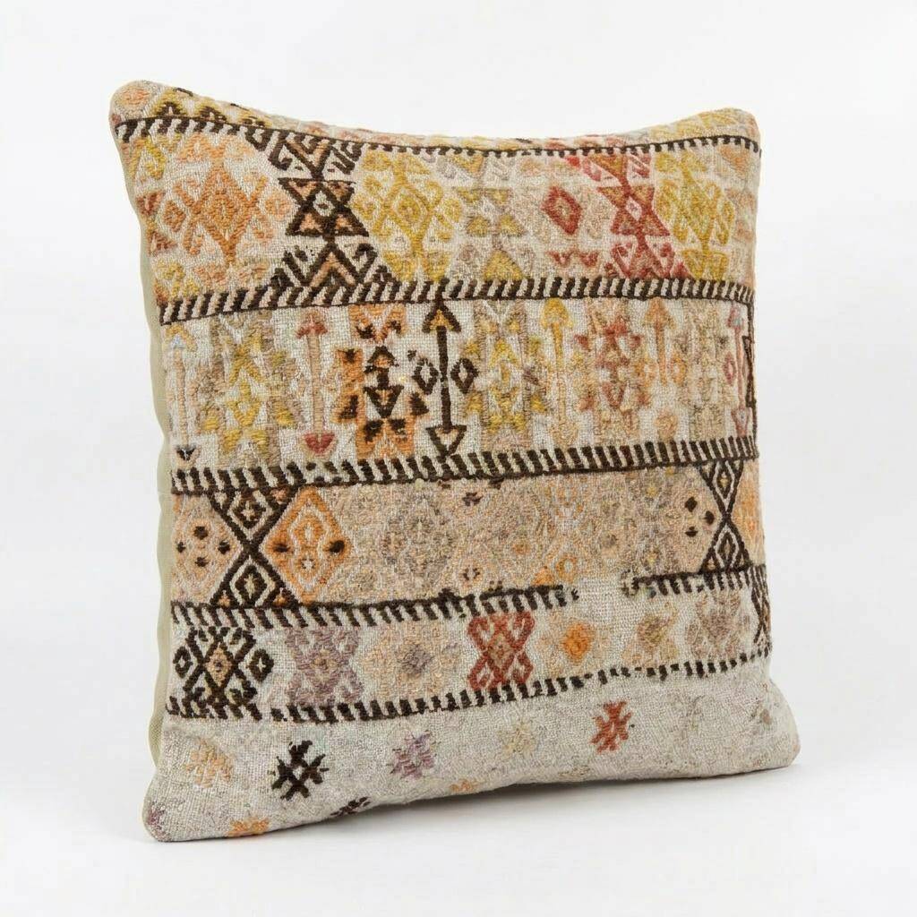 Vintage kilim cushion cover 38x41 cm