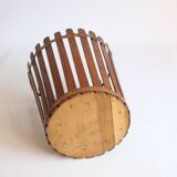 Mid century modern wooden paper bin, 1950s