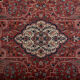 Vintage wool rug with fringe design Persian bijar 175x94cm